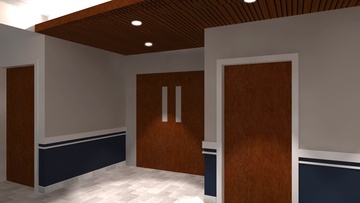 Door leading from Waiting Area to Main Floor